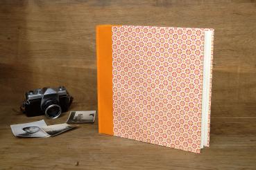Colorful photo album "Maxi", orange yellow photo album
